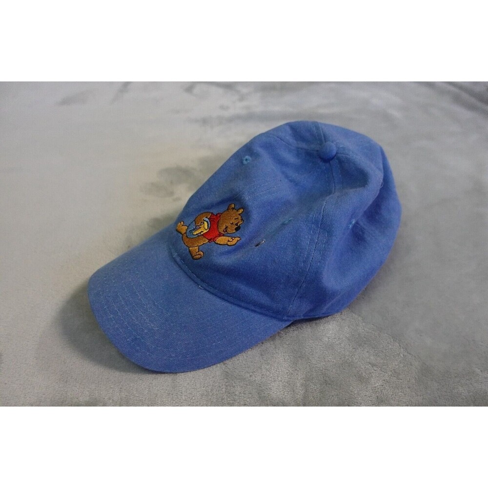 Winnie The Pooh Bear Honey Pot Logo Disney Hat Baseball Cap Adjustable OSFM Blue